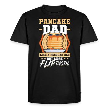 Fliptastic Pancake Dad - Pancake Maker - T-shirt Premium bio Homme - noir - Devant - Nico (187cm)