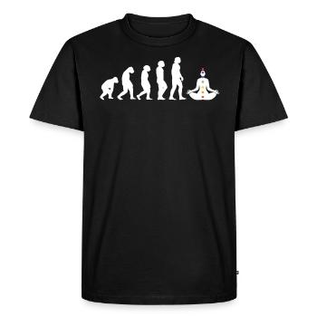 Développement d’un praticien de Reiki - T-shirt Premium bio Homme - noir - Devant - Nico (187cm)