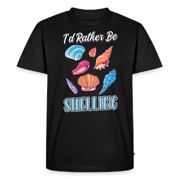 I'd rather peel - Seashell - Men's Premium Organic T-Shirt - black - Front - Nico (187cm)