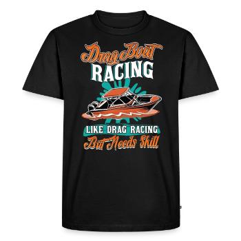 Course de dragster - comme les courses de dragsters, mais nécessite - T-shirt Premium bio Homme - noir - Devant - Nico (187cm)