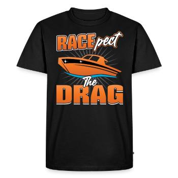 Racepect The Drag - Course de drag-boat - T-shirt Premium bio Homme - noir - Devant - Nico (187cm)