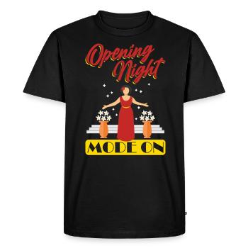 Opening Night Mode On - Opera Singer - Men's Premium Organic T-Shirt - black - Front - Nico (187cm)