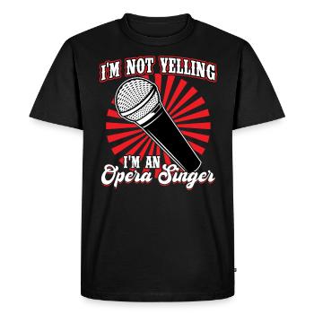 I'm An Opera Singer - Men's Premium Organic T-Shirt - black - Front - Nico (187cm)