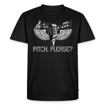 Pitch Please - Chanteur d’opéra - T-shirt Premium bio Homme - noir - Devant - Nico (187cm)