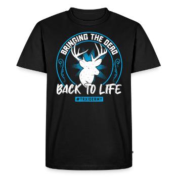 Ramener les morts à la vie - Taxidermie - T-shirt Premium bio Homme - noir - Devant - Nico (187cm)