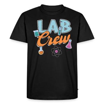 Équipe de laboratoire - Anniversaire de la science - T-shirt Premium bio Homme - noir - Devant - Nico (187cm)