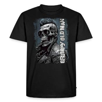 Grumpy old man - Men's Premium Organic T-Shirt - black - Front - Nico (187cm)