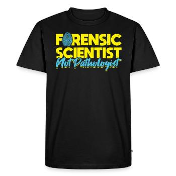 Médecin légiste - non pathologiste - T-shirt Premium bio Homme - noir - Devant - Nico (187cm)