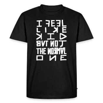Un enfant anormal - T-shirt Premium bio Homme - noir - Devant - Nico (187cm)