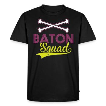 Baton Squad - Baton Twirler - T-shirt Premium bio Homme - noir - Devant - Nico (187cm)