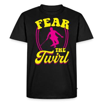 Fear The Twirl - Baton Twirler - T-shirt Premium bio Homme - noir - Devant - Nico (187cm)