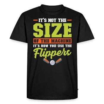 Il s’agit de la façon dont vous utilisez les palmes - Pinball - T-shirt Premium bio Homme - noir - Devant - Nico (187cm)