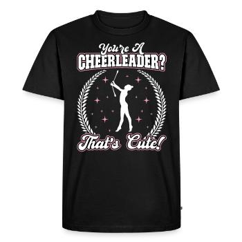 Baton Twirling - Baton Twirler - T-shirt Premium bio Homme - noir - Devant - Nico (187cm)
