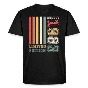 40th Birthday Man Original August Vintage 1983 - T-shirt Premium bio Homme - noir - Devant - Nico (187cm)