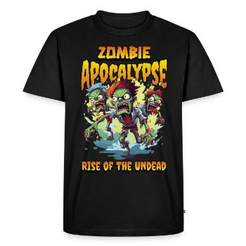 Zombie Apocalypse Halloween Zombie Hunter Undead - T-shirt Premium bio Homme - noir - Devant - Nico (187cm)