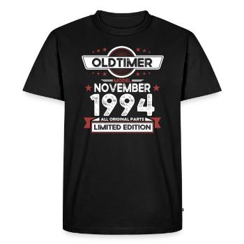 29th Birthday Classic Car November Vintage 1994 - Men's Premium Organic T-Shirt - black - Front - Nico (187cm)