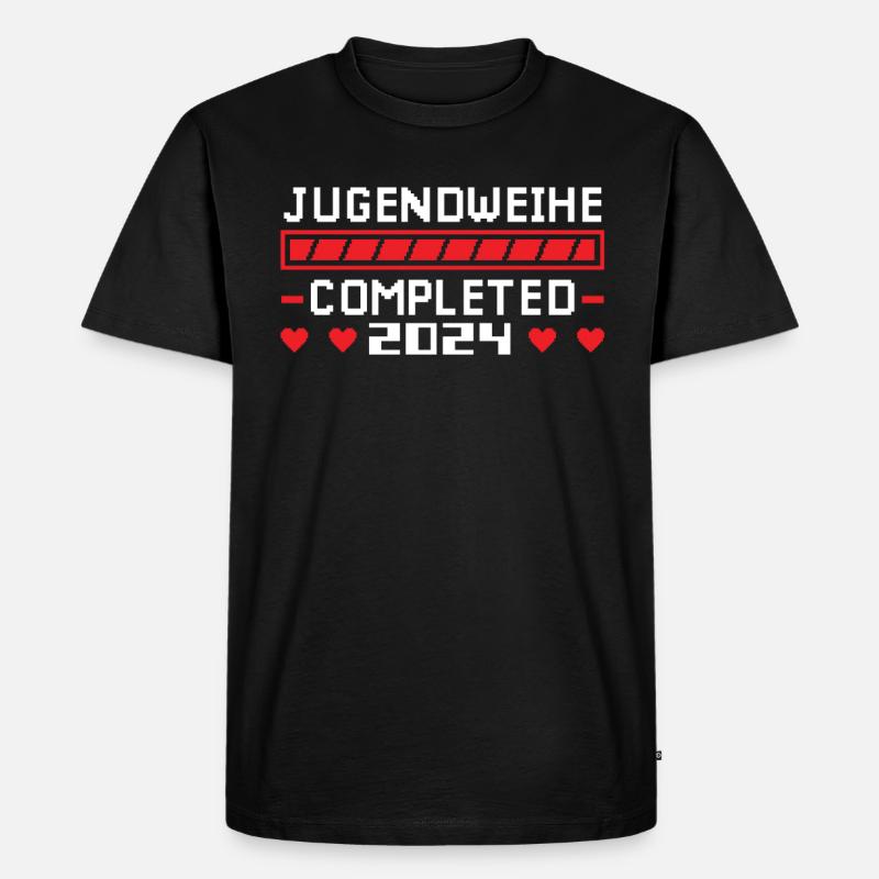 Jugendweihe 2024 Mädchen Junge - Männer Premium Bio T-Shirt - Schwarz