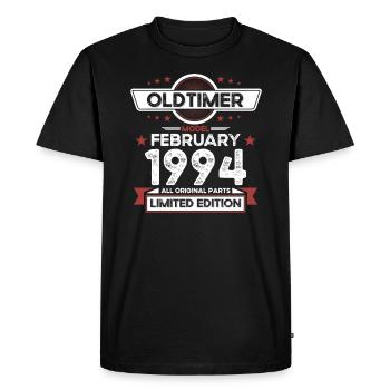 30th birthday classic car February vintage 1994 - Men's Premium Organic T-Shirt - black - Front - Nico (187cm)