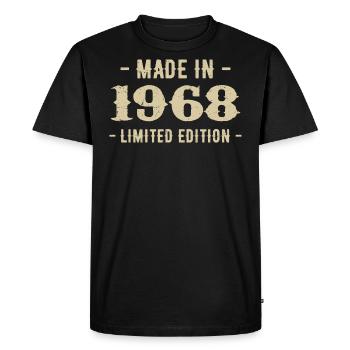 Vintage 1968 Édition Limitée Cadeau 1968 - T-shirt Premium bio Homme - noir - Devant - Nico (187cm)