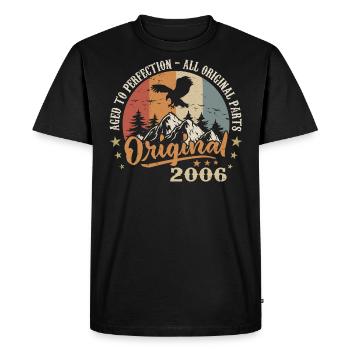 Original 2006 Millésime Millésime 2006 Anniversaire - T-shirt Premium bio Homme - noir - Devant - Nico (187cm)