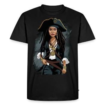 Storm - Men's Premium Organic T-Shirt - black - Front - Nico (187cm)