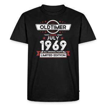 55th Birthday Classic Car July 1969 Vintage 1969 - Men's Premium Organic T-Shirt - black - Front - Nico (187cm)