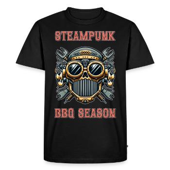 Steampunk BBQ Saison 4 - T-shirt Premium bio Homme - noir - Devant - Nico (187cm)