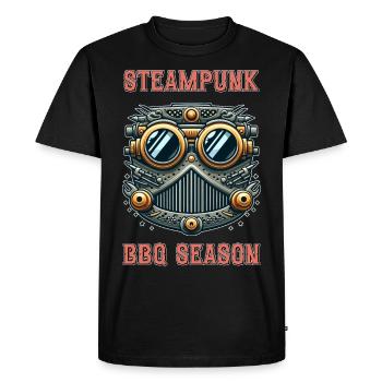 Steampunk BBQ Saison 4 - T-shirt Premium bio Homme - noir - Devant - Nico (187cm)