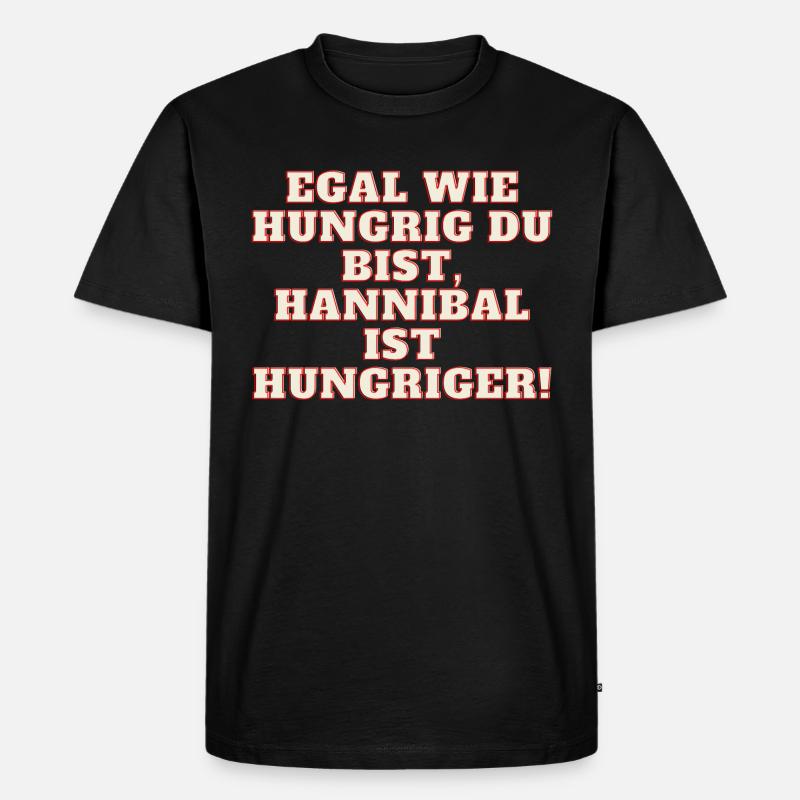 Humor mal anders - Männer Premium Bio T-Shirt - Schwarz