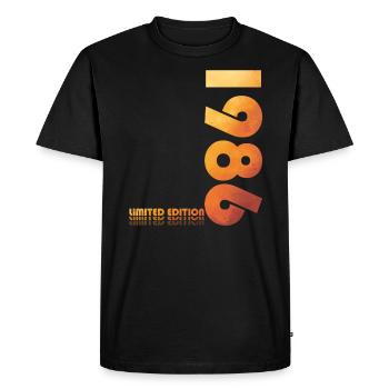 38ème Anniversaire Original 1986 Millésime 1986 - T-shirt Premium bio Homme - noir - Devant - Nico (187cm)