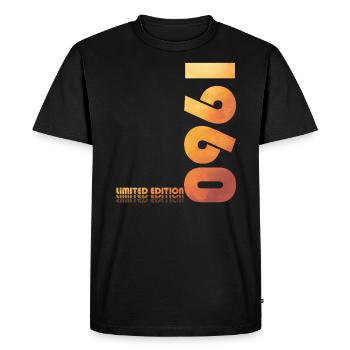 65ème Anniversaire Original 1960 Millésime 1960 - T-shirt Premium bio Homme - noir - Devant - Nico (187cm)