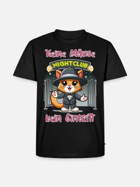 No mice (money) - no admission - Men's Premium Organic T-Shirt - black