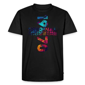 55ème Anniversaire Année 1970 Cru 1970 Original - T-shirt Premium bio Homme - noir - Devant - Nico (187cm)