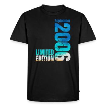 18ème anniversaire Septembre 2006 Millésime 2006 - T-shirt Premium bio Homme - noir - Devant - Nico (187cm)