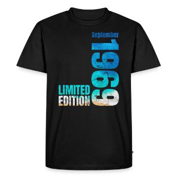 55th birthday September 1969 Born 1969 - Men's Premium Organic T-Shirt - black - Front - Nico (187cm)
