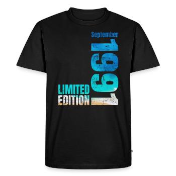 33rd birthday September 1991 Born 1991 - Men's Premium Organic T-Shirt - black - Front - Nico (187cm)