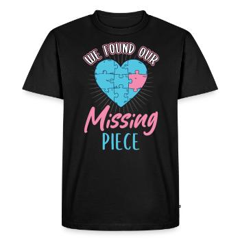 We've found our Adoption - Men's Premium Organic T-Shirt - black - Front - Nico (187cm)