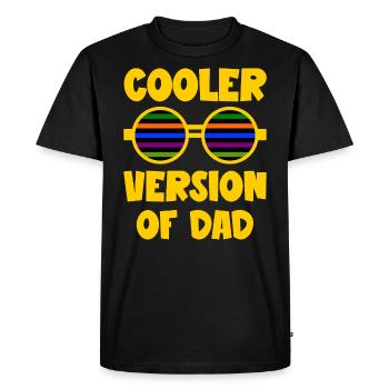 Cooler Version of Dad funny Daddy and Kids Quotes - Men's Premium Organic T-Shirt - black - Front - Nico (187cm)