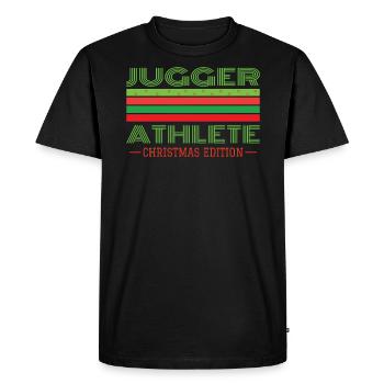 Jugger Noël - T-shirt Premium bio Homme - noir - Devant - Nico (187cm)