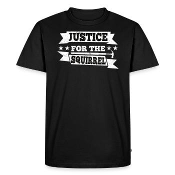 Justice For P'nut Peanut Squirrel Lovers Wife And - Men's Premium Organic T-Shirt - black - Front - Nico (187cm)