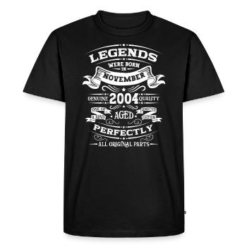 20e anniversaire Légende Novembre 2004 Volume 04 - T-shirt Premium bio Homme - noir - Devant - Nico (187cm)