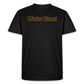 Winter service - Men's Premium Organic T-Shirt - black - Front - Nico (187cm)