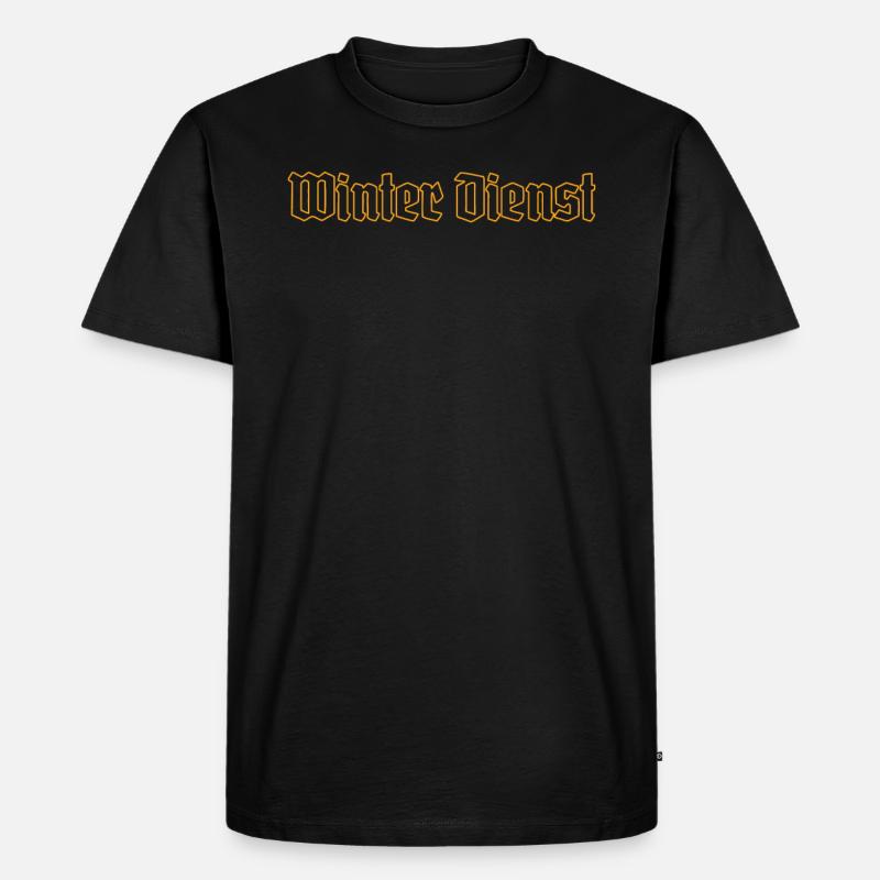 Winterdienst - Männer Premium Bio T-Shirt - Schwarz