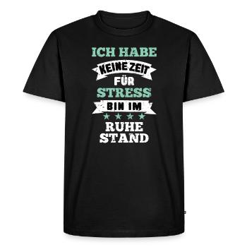 Drôle de retraite - T-shirt Premium bio Homme - noir - Devant - Nico (187cm)