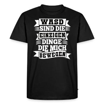 WASD are the only things that move me - Men's Premium Organic T-Shirt - black - Front - Nico (187cm)