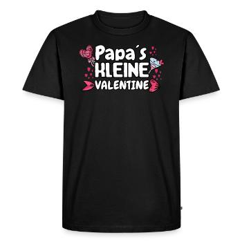 Le petit valentin de papa - T-shirt Premium bio Homme - noir - Devant - Nico (187cm)