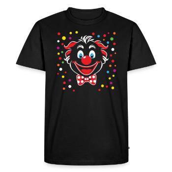 Lustiges Karneval - Männer Premium Bio T-Shirt - Schwarz - Vorne - Nico (187cm)