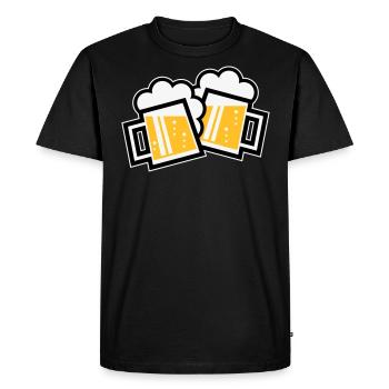 XZwei Originale Bayern (tricolore) - T-shirt Premium bio Homme - noir - Devant - Nico (187cm)