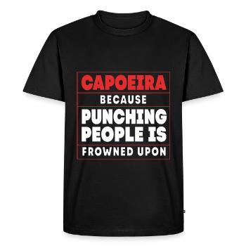Capoeira - T-shirt Premium bio Homme - noir - Devant - Nico (187cm)