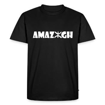 Amazigh - T-shirt Premium bio Homme - noir - Devant - Nico (187cm)